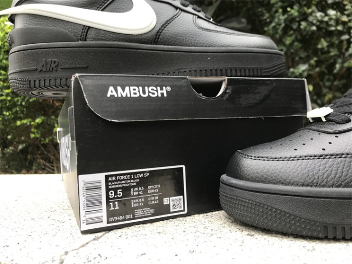 Authentic AMBush x Nike Air Force 1 Low Black