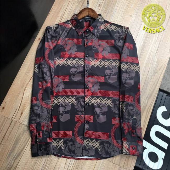 Versace long sleeve shirt men-257(M-XXXL)