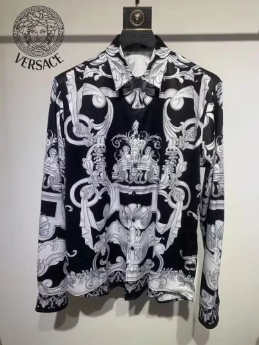 Versace long sleeve shirt men-276(S-XXL)