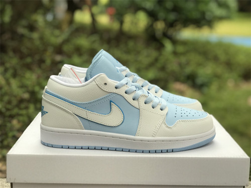 Authentic Air Jordan 1 Low“Ice Blue”