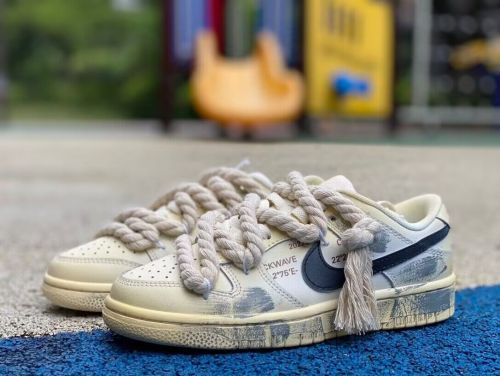 Authentic Nike Dunk Low  White Sail