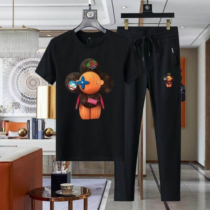 LV short sleeve men suit-237(M-XXXXL)