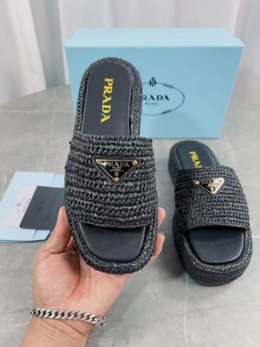 Prada women slippers 1：1 quality-046