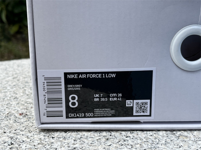 Authentic OFF-WHITE x Nike Air Force 1 Low “Grey”