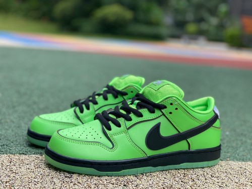 Authentic The Powerpuff Girls × Nike SB Dunk Low Pro QS  Buttercup