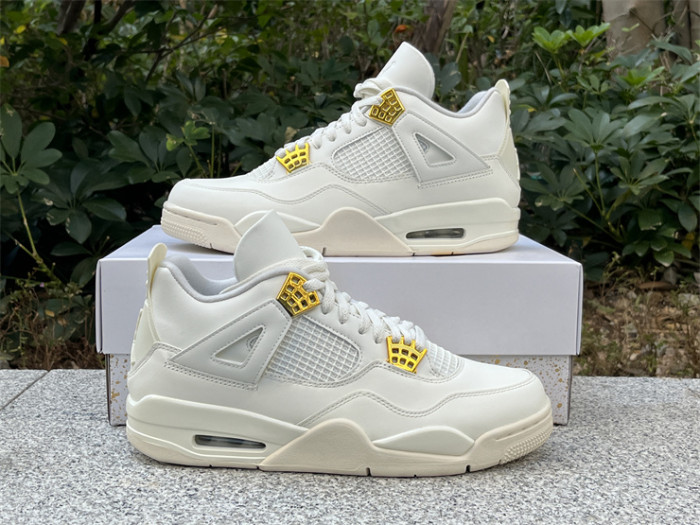 Authentic Air Jordan 4 “Metallic Gold”