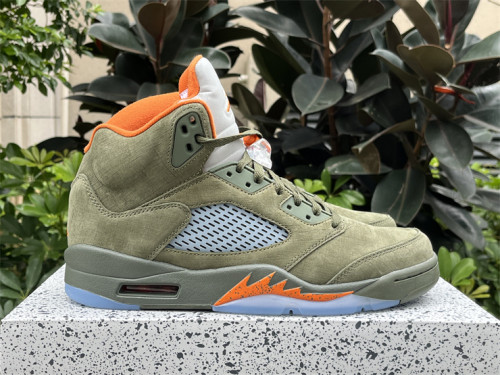 Authentic Air Jordan 5 Retro “Olive”