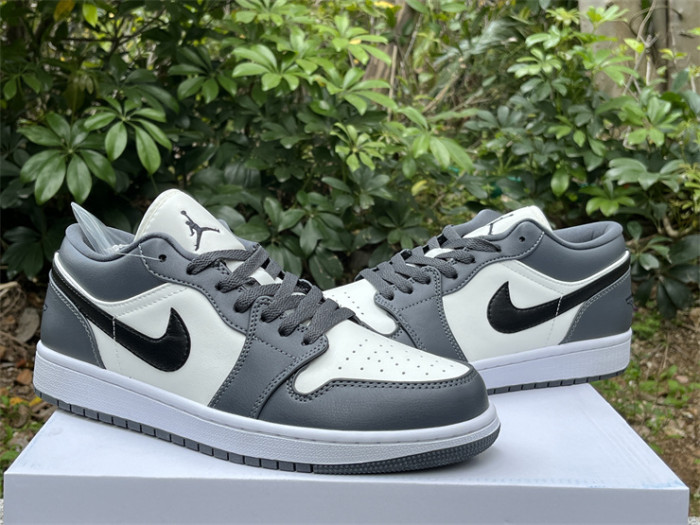 Authentic Air Jordan 1 Low Dark Grey