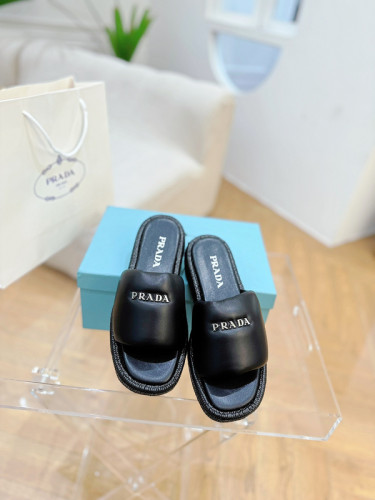 Prada women slippers 1：1 quality-079