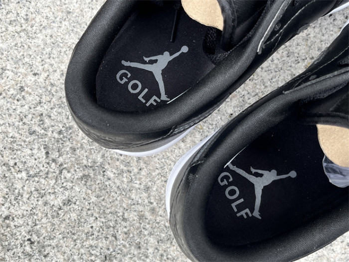 Authentic Air Jordan 1 Low Golf “Black Gum”