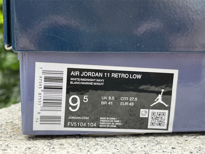 Authentic Air Jordan 11 Low  “Diffused Blue”