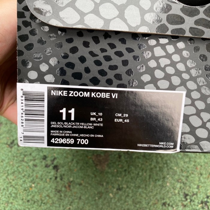 Authentic Nike Zoom Kobe 6 LightBulb