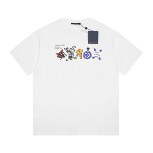 LV  t-shirt men-6203(XS-L)