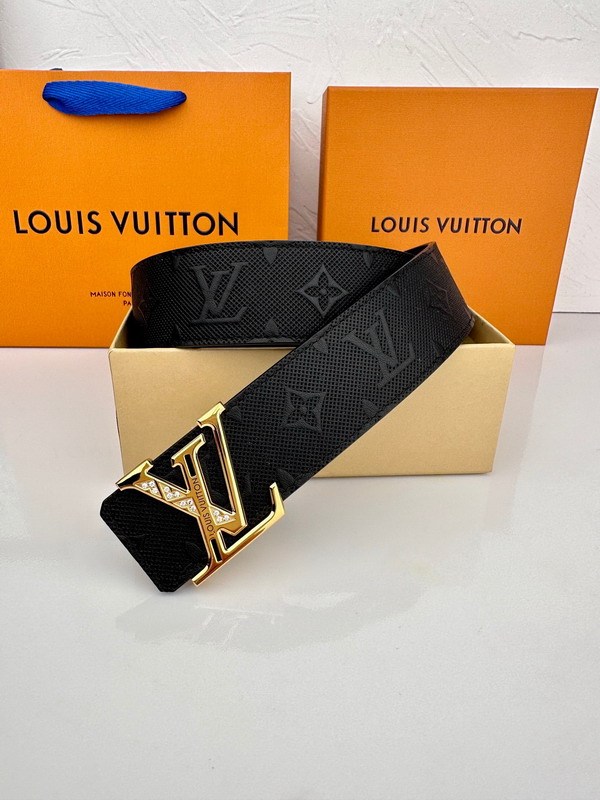 Super Perfect Quality LV Belts(100% Genuine Leather Steel Buckle)-4538