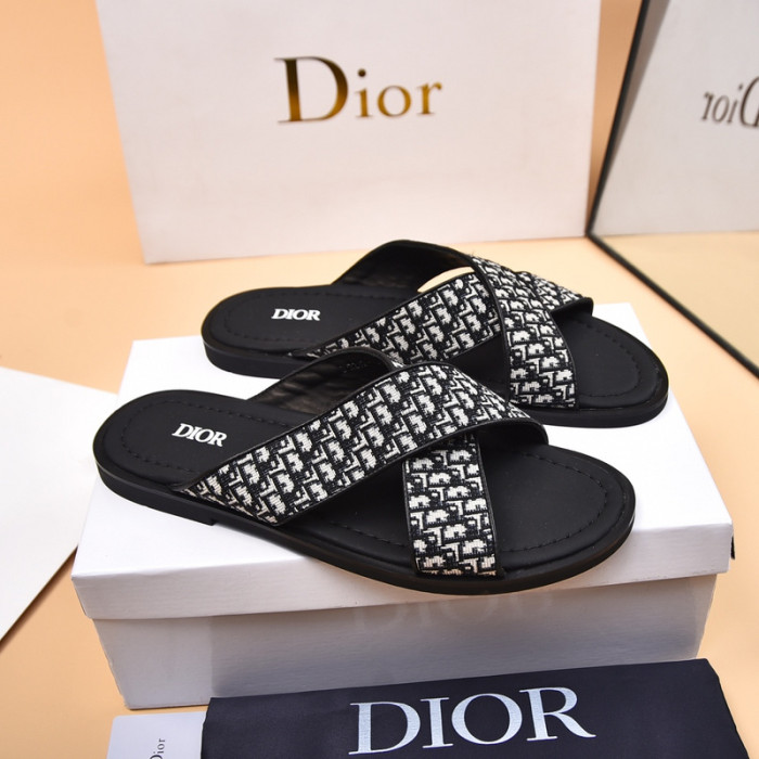 Dior men slippers1：1 quality-163