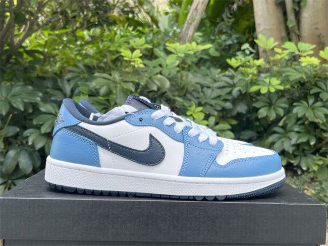 Authentic Nike Air Jordan 1 Low Golf  Aegean Storm