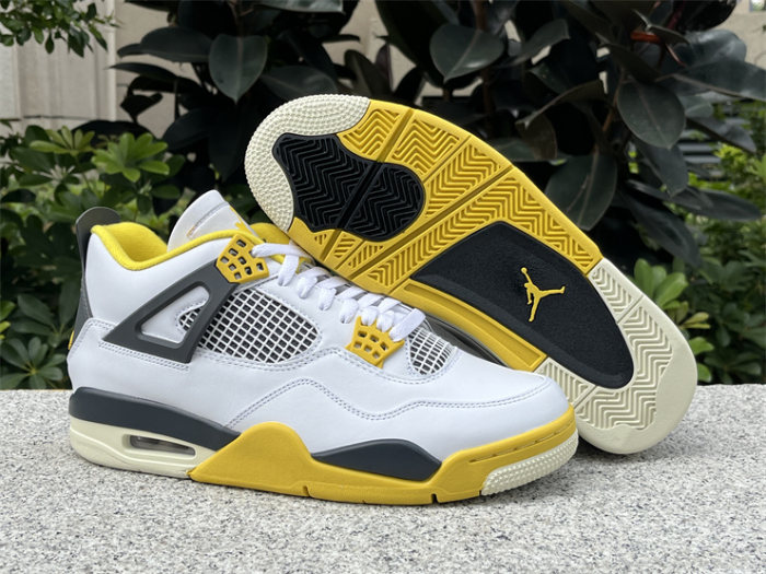 Authentic Air Jordan 4 “Vivid Sulfur”  Women Shoes