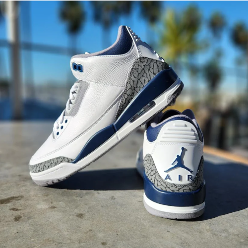 Authentic Air Jordan 3 Retro “Midnight Navy”  GS