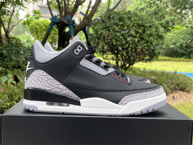 Authentic Air Jordan 3 “Black Cement”   2024