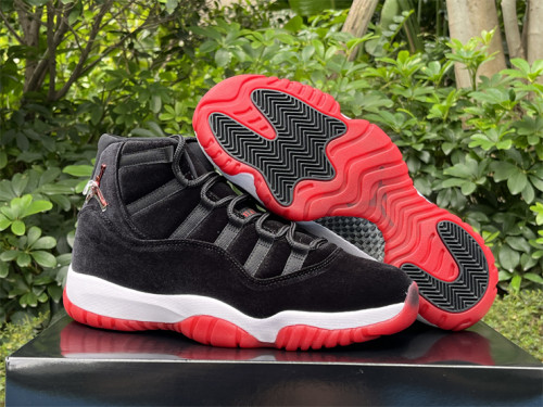Authentic Air Jordan 11 “Bred Velvet”   Women