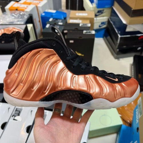 Authentic Nike Air Foamposite One  Metallic Copper   2024