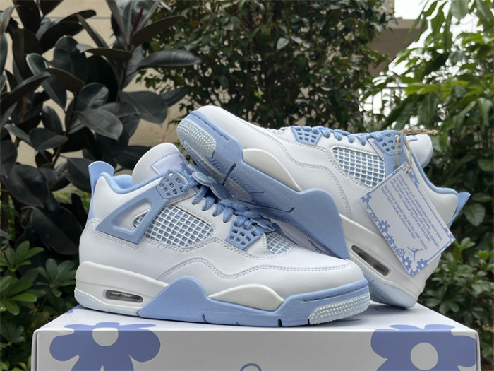 Authentic  Air Jordan 4“ALUMINUM”    Women