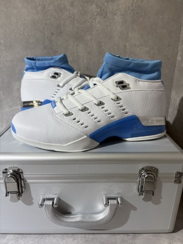 Authentic Air Jordan 17 Low “University Blue”  (with suitcase)