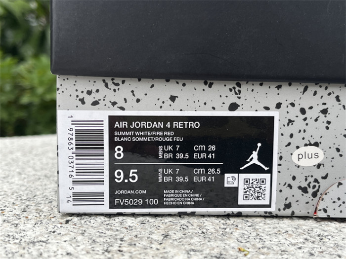 Authentic Air Jordan 4 OG “White Cement”  2025