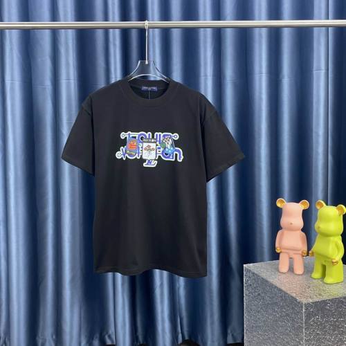 LV  t-shirt men-7163(XS-XL)