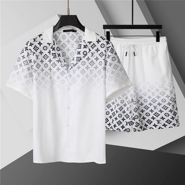 LV short sleeve men suit-289(M-XXXL)