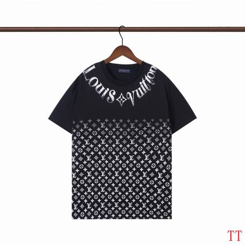 LV  t-shirt men-9666(S-XXL)