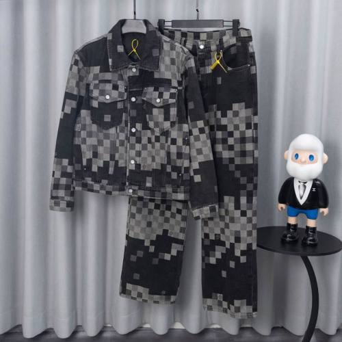 LV long sleeve men suit-702