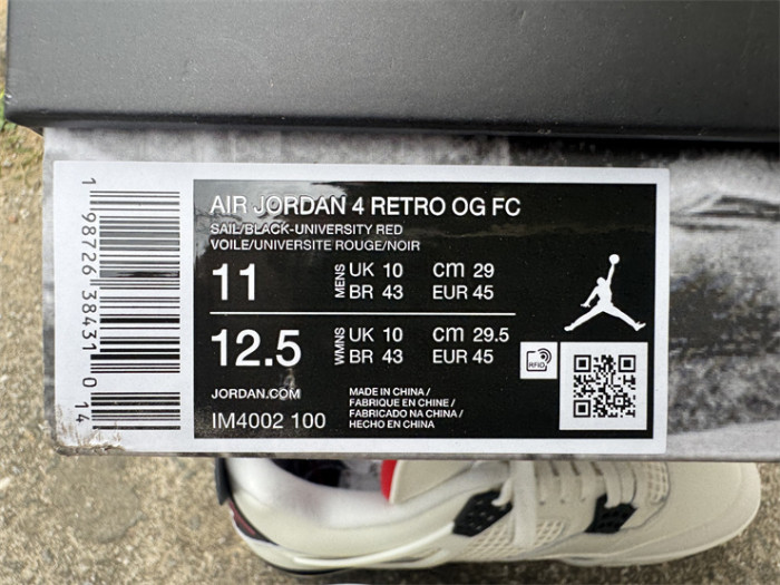 Authentic  Air Jordan 4 “Flight Club”