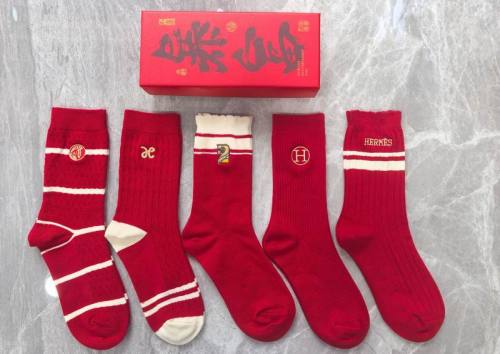Hermes Socks-053