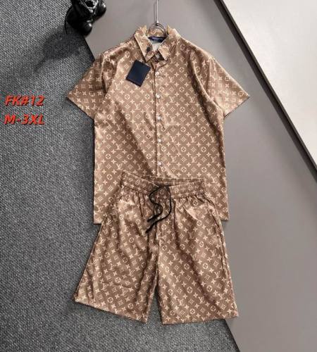 LV short sleeve men suit-305(M-XXXL)