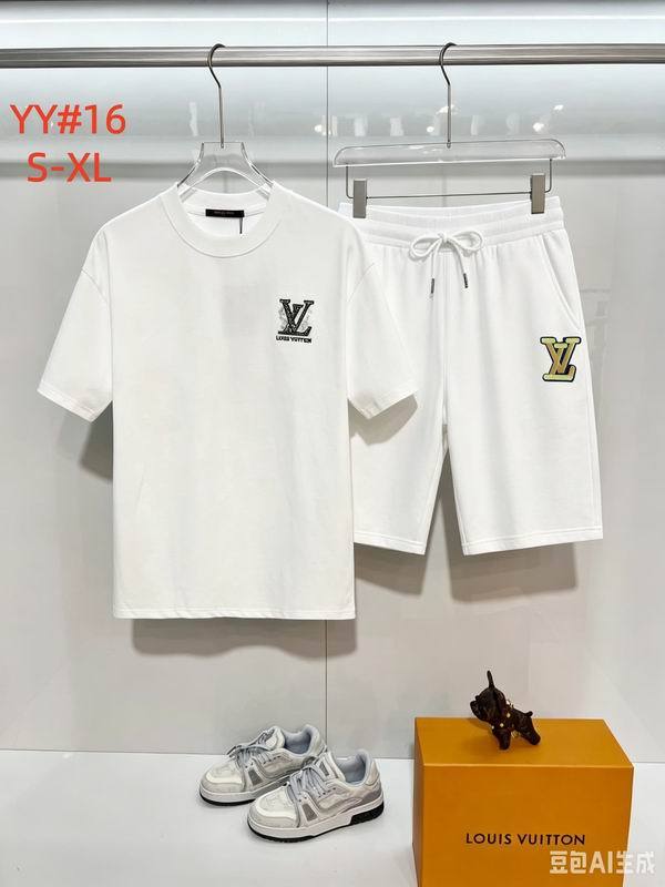 LV short sleeve men suit-345(S-XL)