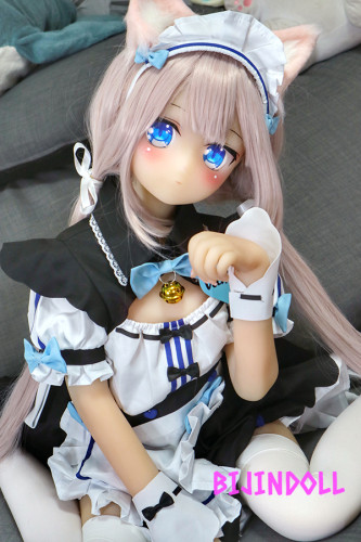 aotumedoll#59 135cm A-cup TPE製 ネコぱら バニラ アニメラブドール コスプレ 猫娘 セックス 漫画ゲームキャラ 白髪 ミックス人形