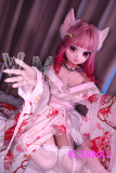 WMDoll#Y001 146cm Ｃカップ ソフトビニール製ヘッド+TPE製ボディ 顔立ち可愛い猫ちゃんラブドール