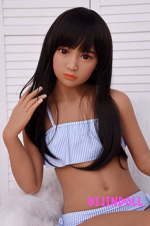 AXBDOLL#A111 136cm 貧乳 tpe製 日焼けボディド田舎のロリセックスドール