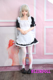 SHEDOLL 140cm A-cup シリコン頭部+TPE材質ボディ ロリメイドラブドール正統派美少女
