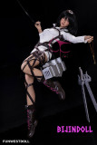 Funwest#062 Chloe 159cm Aカップ  TPE製 ミカサ・アッカーマン コスプレ ラブドール 進撃の巨人 cosplay