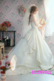 FUDOLL#19 150cm B-cup フルシリコン製 ラブドール結婚 理想的なお嫁さん 美少女花嫁人形