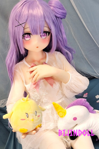 aotumedoll#92 135cm A-cup TPE製 可愛い 紫髪のロリラブドール アニメcosplay ちっぱいセックス 貧乳 人形
