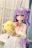 aotumedoll#92 135cm A-cup TPE製 可愛い 紫髪のロリラブドール アニメcosplay ちっぱいセックス 貧乳 人形
