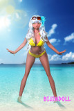 AotumeDoll 日焼けパールちゃん 155cm  Cカップ ギャル 水着 ラブドール 褐色美少女エロボディ