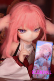 mozudoll きつねちゃん2.0 85cm 宣材写真と同じ衣装無料プレゼン 八重神子ラブドール 原神コスプレ mini人形 PVC頭部