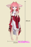 mozudoll きつねちゃん2.0 85cm 宣材写真と同じ衣装無料プレゼン 八重神子ラブドール 原神コスプレ mini人形 PVC頭部