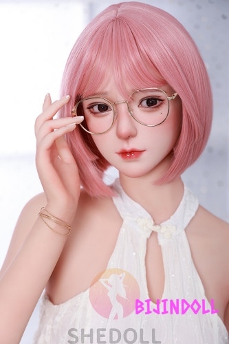 SHEDOLL 158cm C-cup シリコン頭部+TPE材質ボディ メガネ美形ギャルラブドール 成人向け人形 可愛い系 等身 大