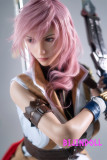 171cm G-cup gameladyヘッドNo.19 シリコン製 ライトニング ラブドール FF13 ゲーム コスプレ 等身大人形