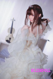 FUDOLL#12ヘッド 148cm D-cup シリコン頭部+TPE材質ボディ 花嫁ラブドール ウェディングドレスリアル美少女ダッチワイフ